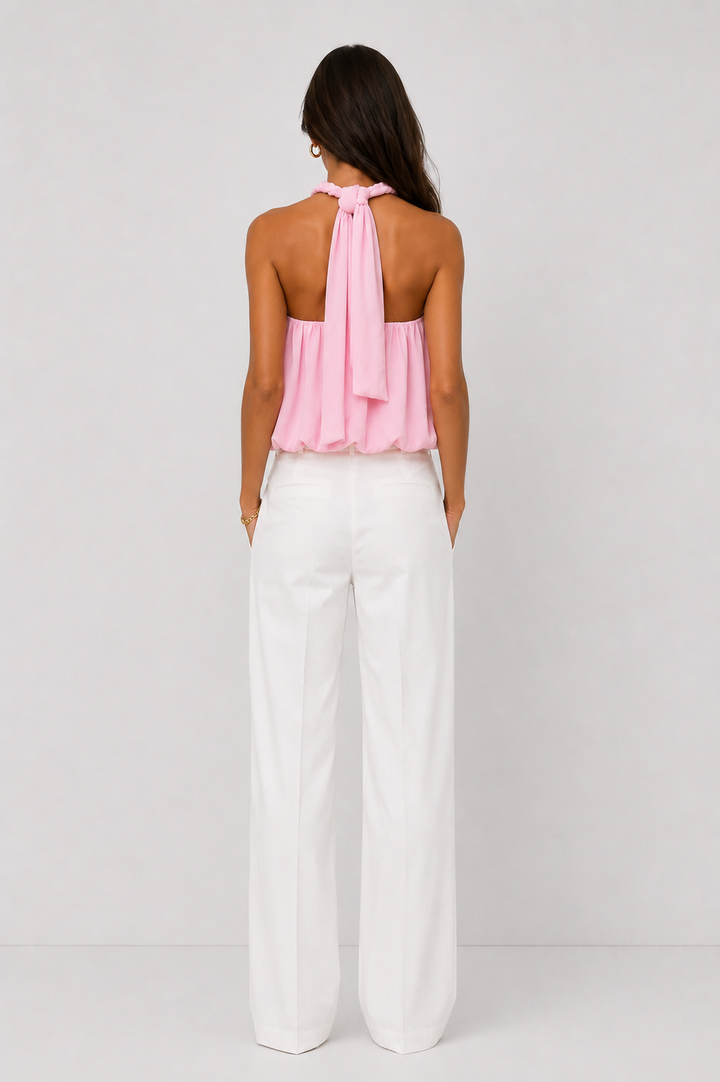 Blush Braided Halter Top