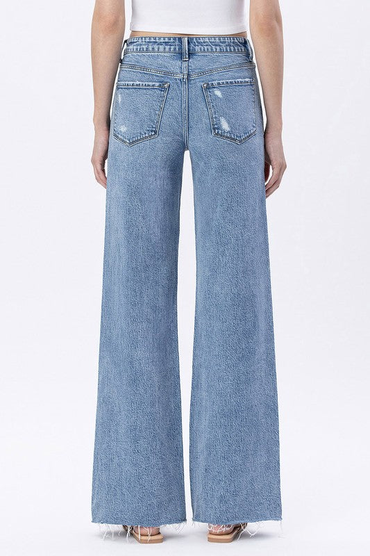 Flying Monkey Jeans Lexie High Rise Full Length Wide Leg