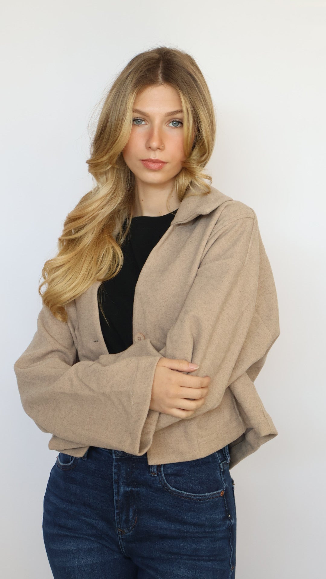 Crop Collared Jacket