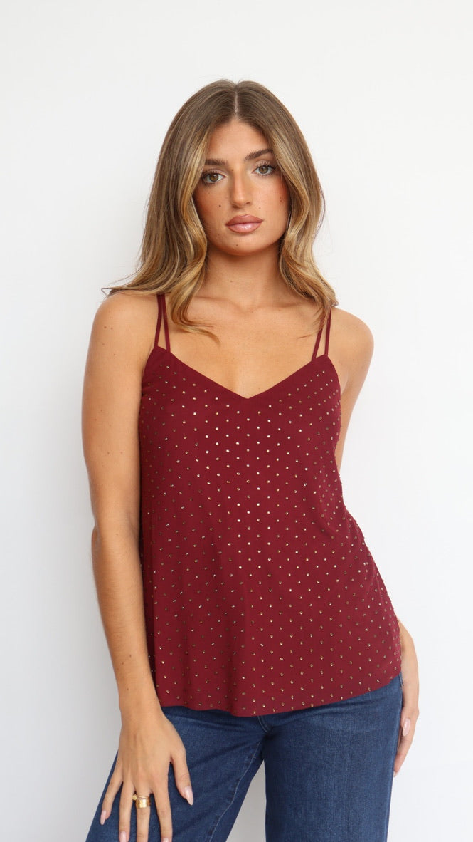 Mesh Double Strap Camisole