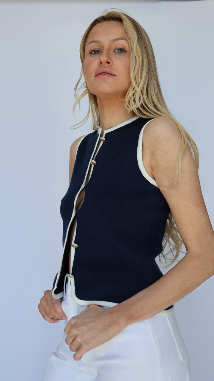 Alessi Detailed Sweater Vest