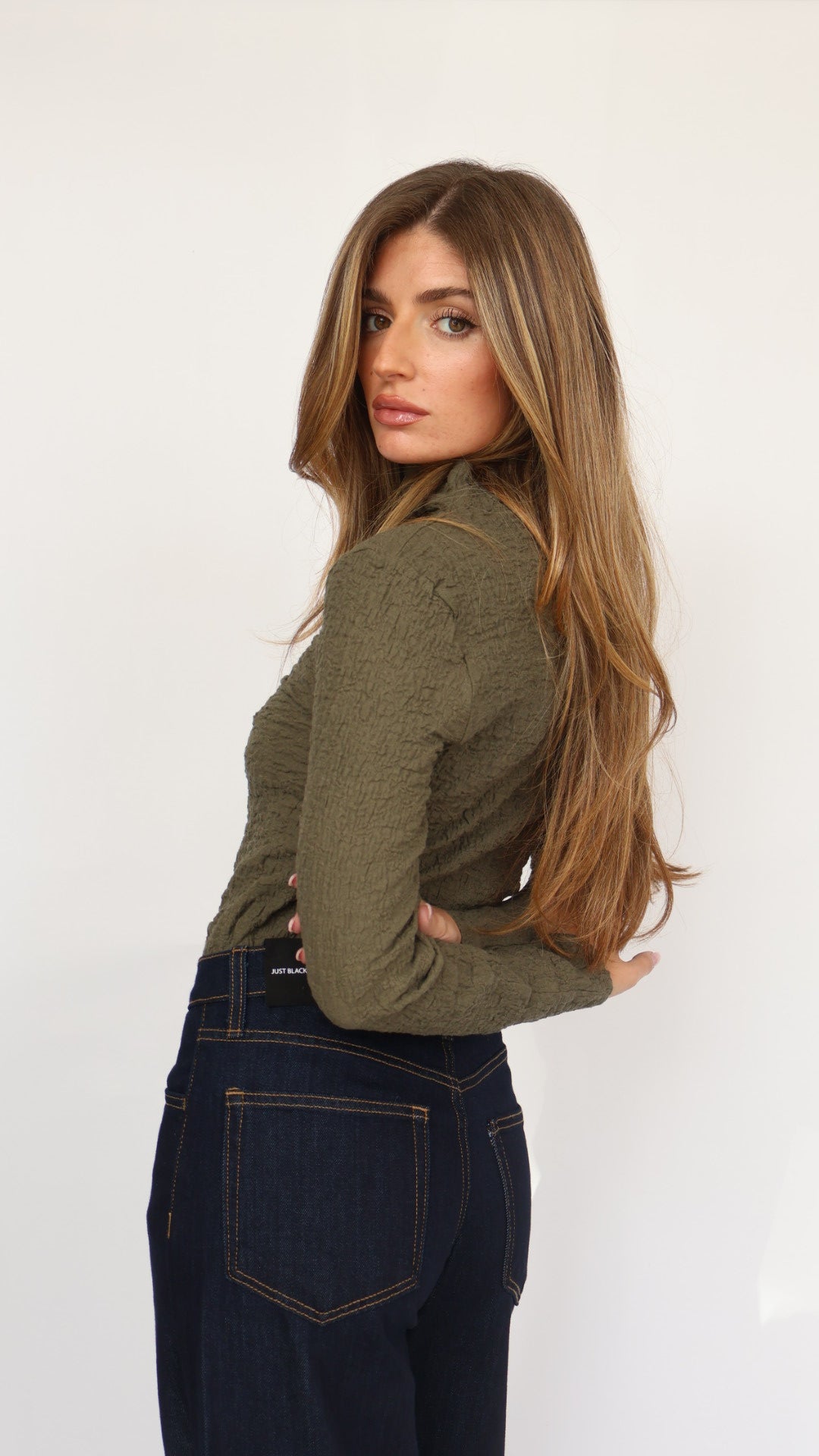 Habitual Fitted Turtleneck Top