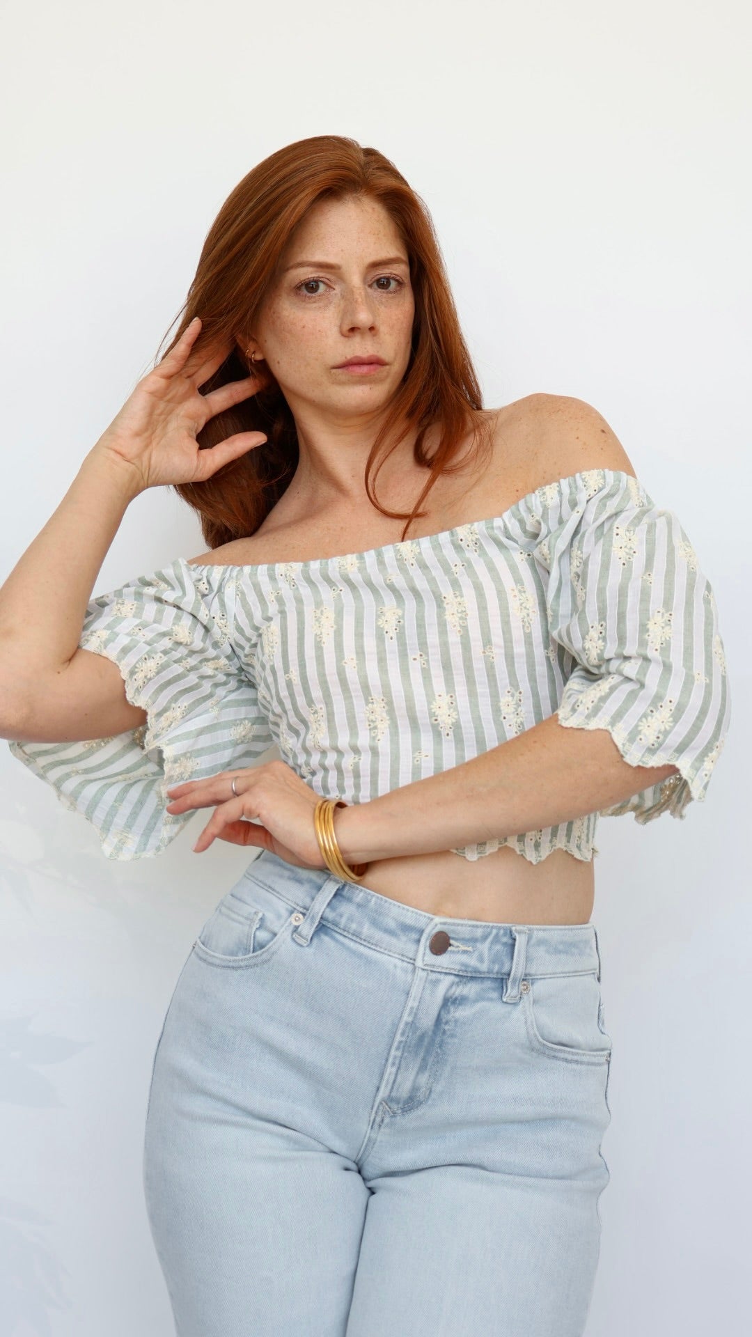 Eyelet Crop Top