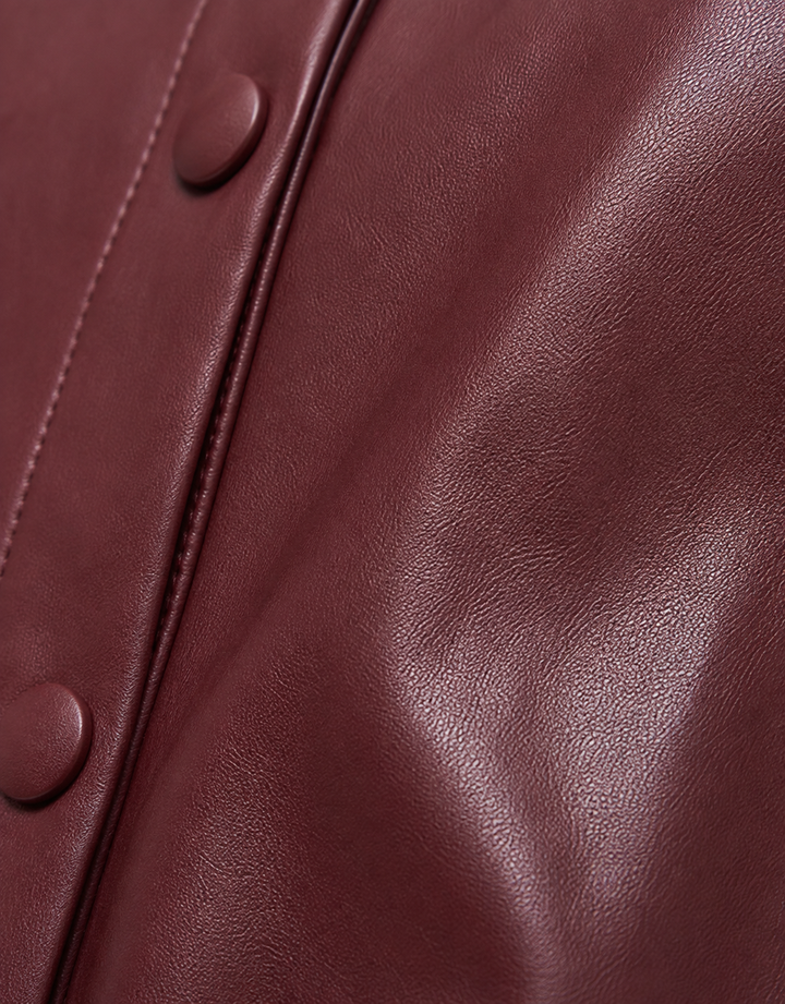 Preorder Vegan Leather Bomber Jacket