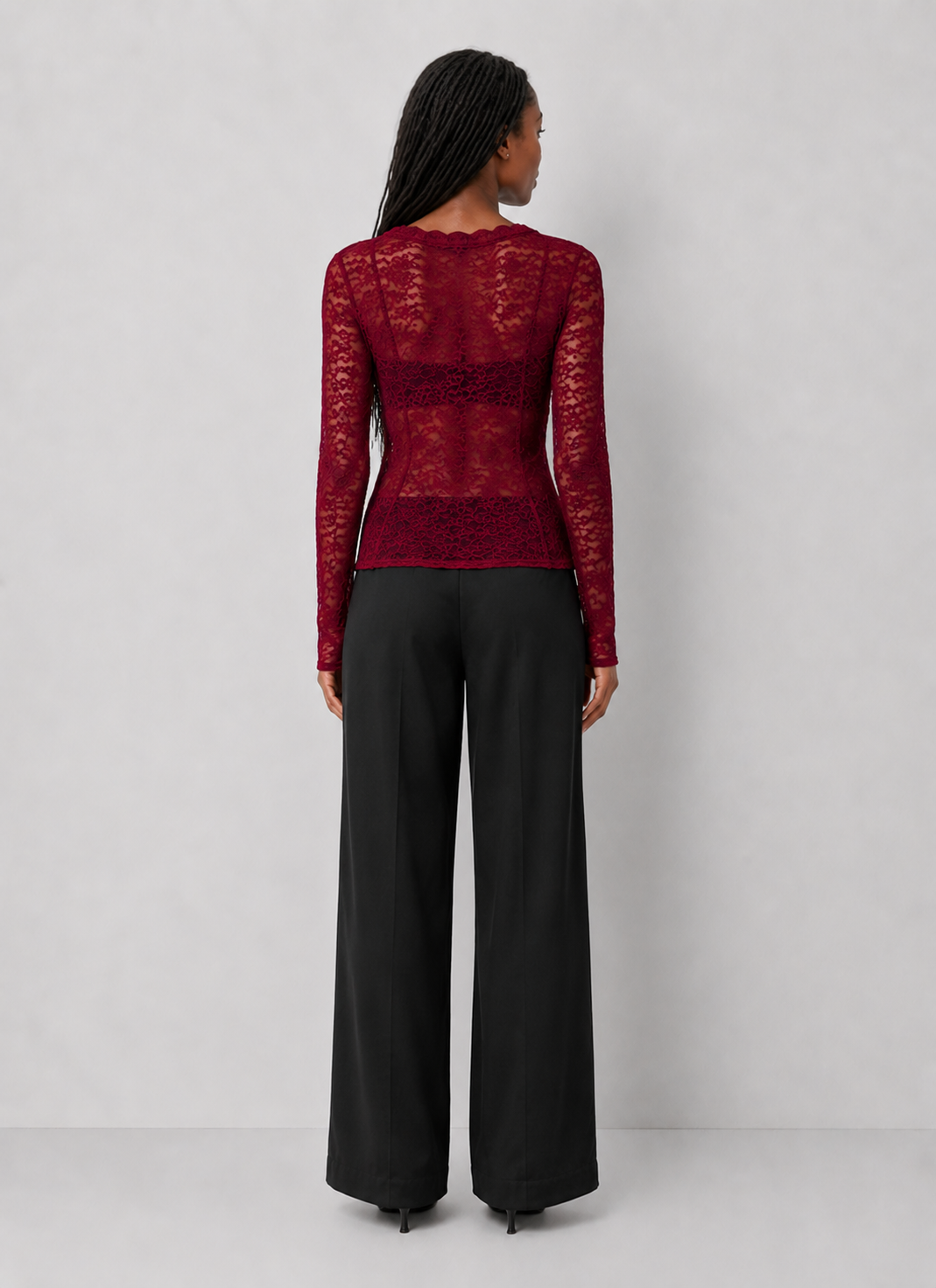 Mesh Long Sleeve Cardigan