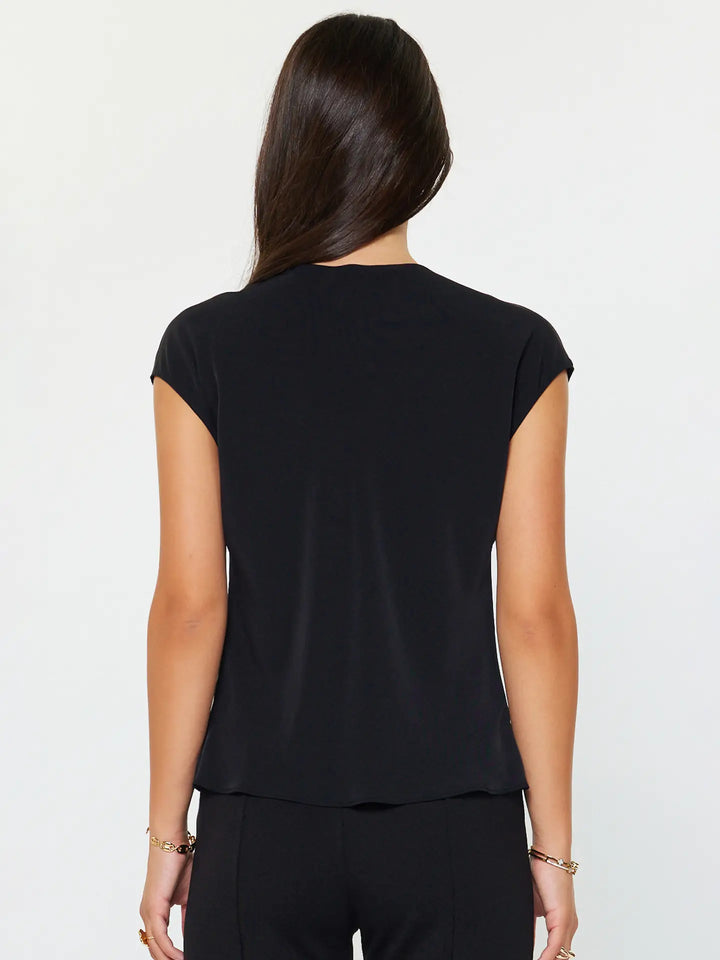Cowl Neck Dolman Sleeve Top