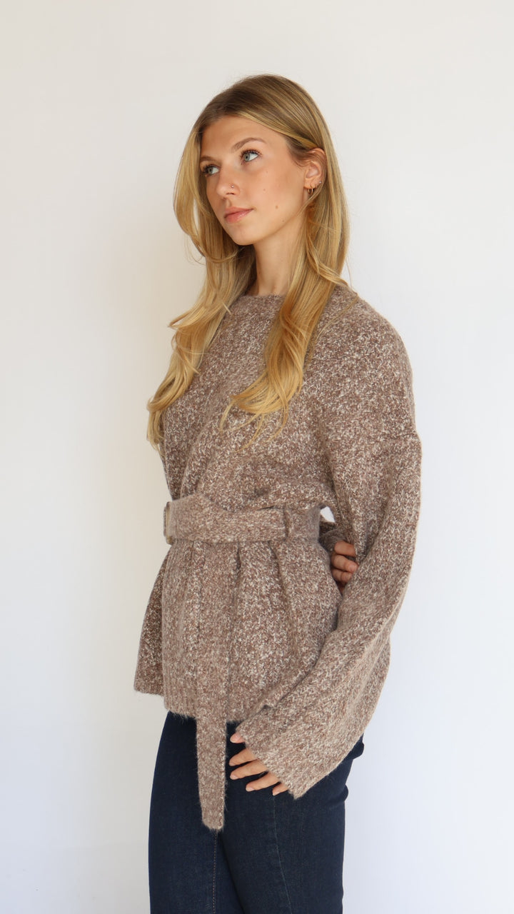 Carolina Belted Tunic Sweater