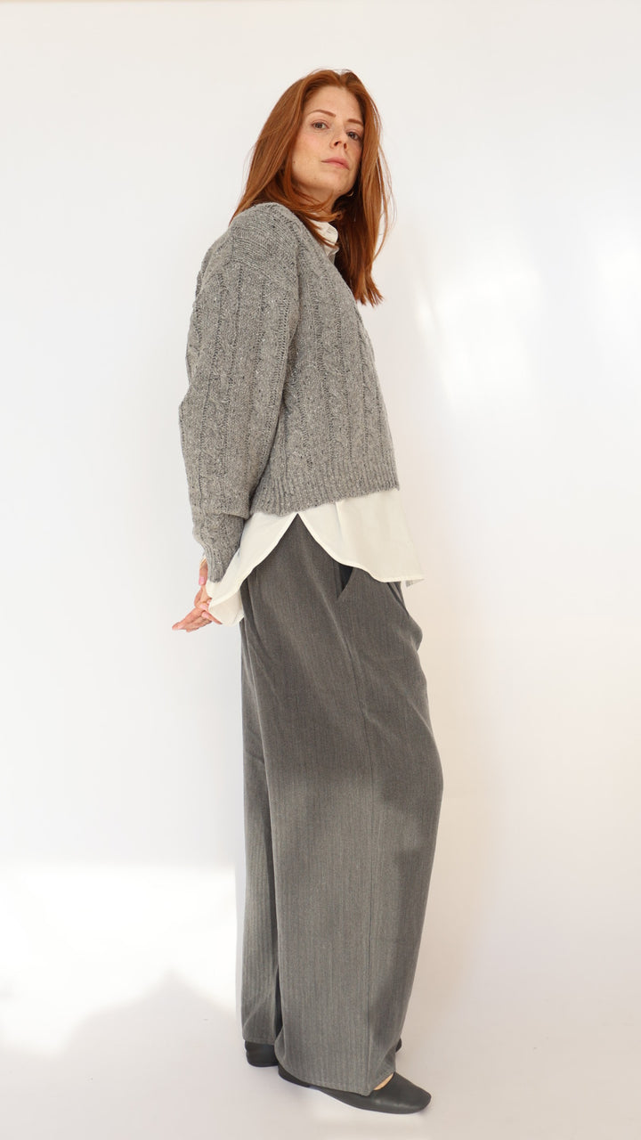 Elastic Waist Trouser Pant