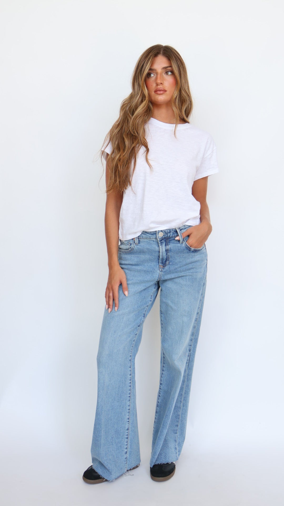 Dear John Denim Fiona Wide Leg Jeans Vintage