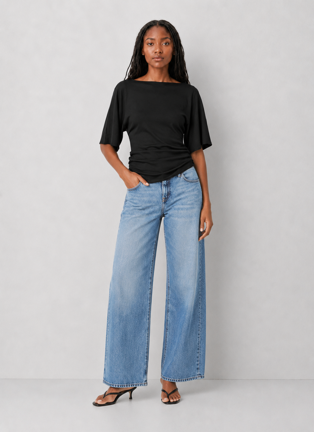 Elise Side Ruched Top