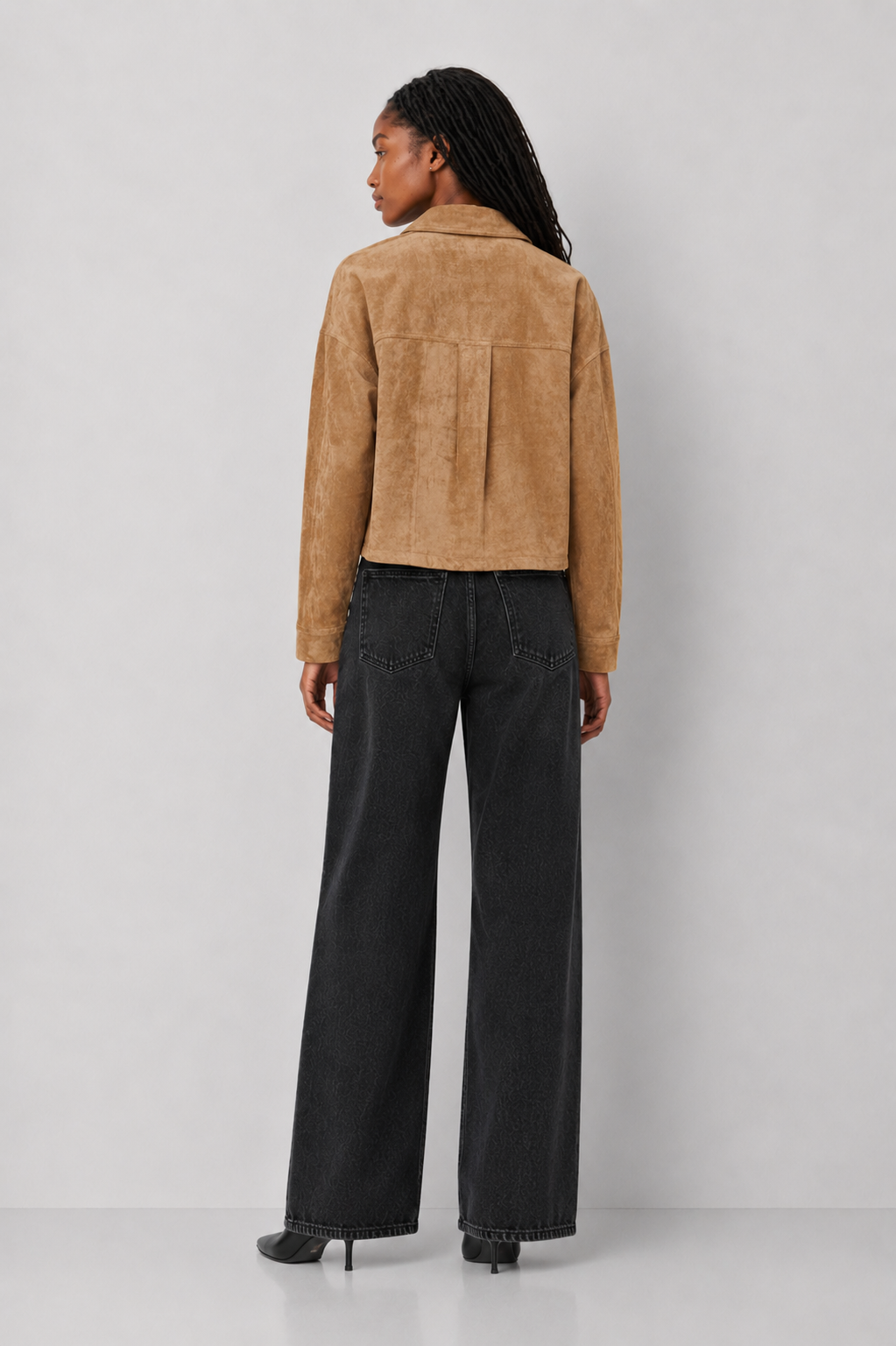 Z Supply All Day Cropped Suede Jacket