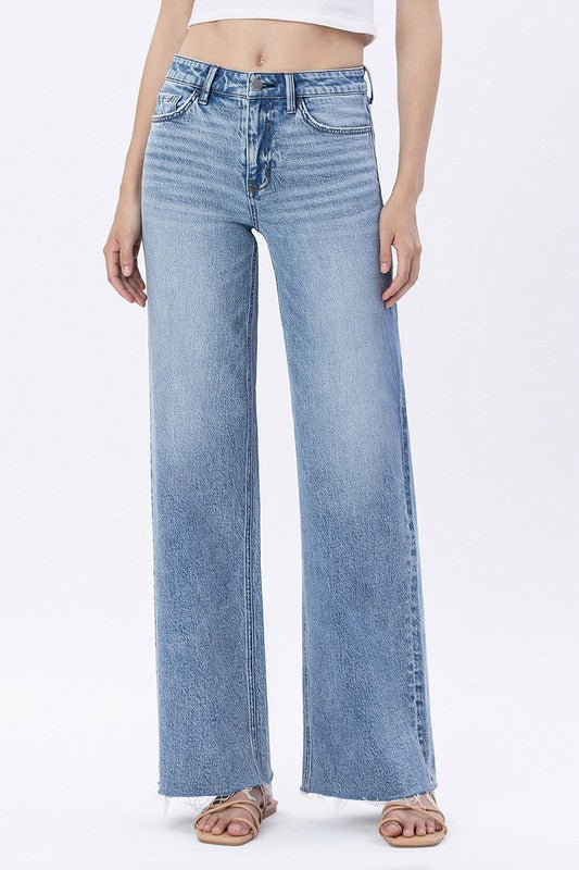 Flying Monkey Jeans Lexie High Rise Full Length Wide Leg