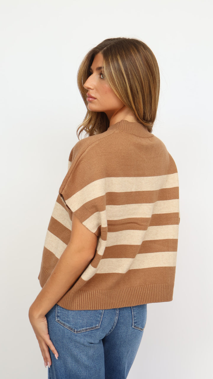 Stripe Sweater Vest