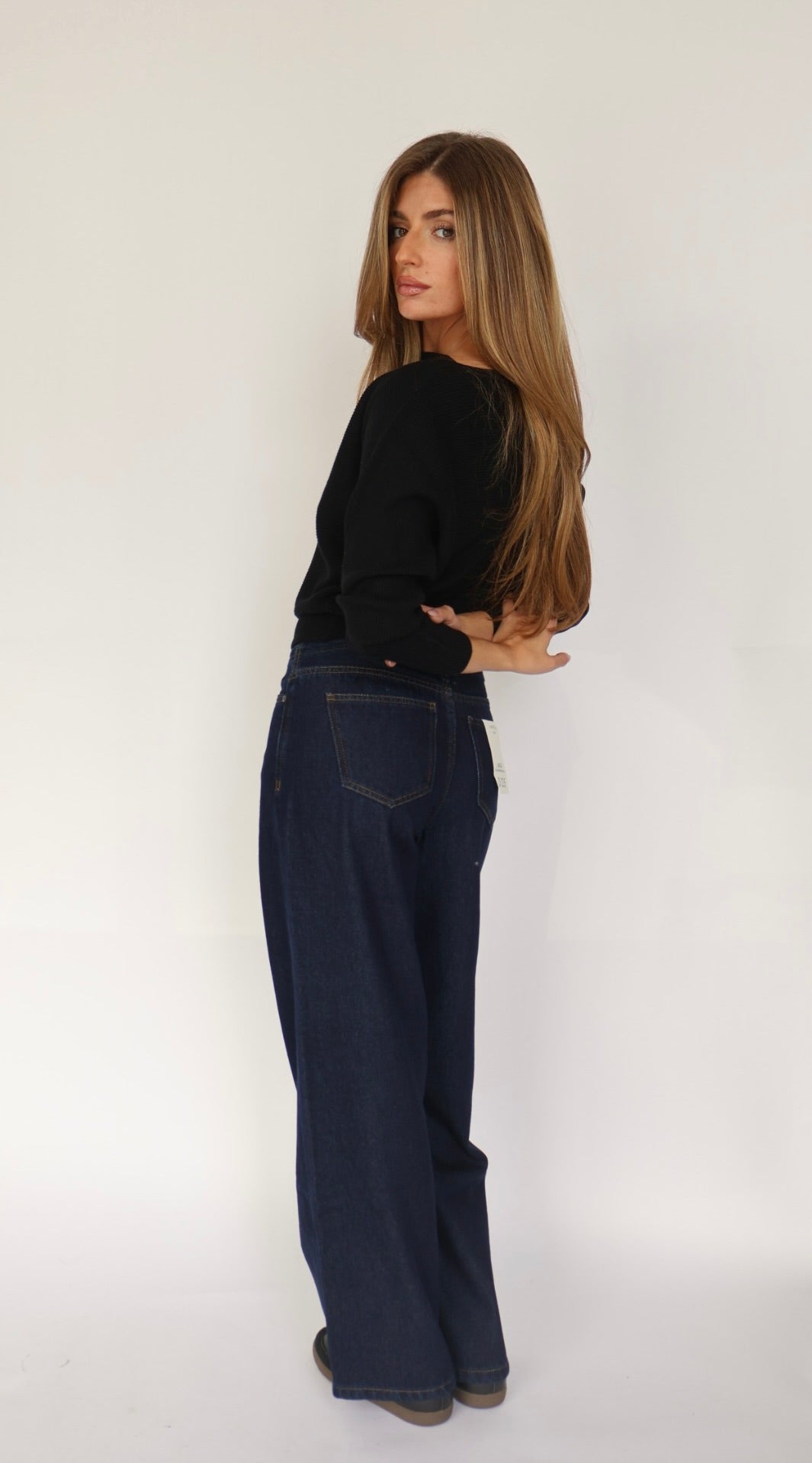 Habitual Jade Drawstring Wide Leg Jeans