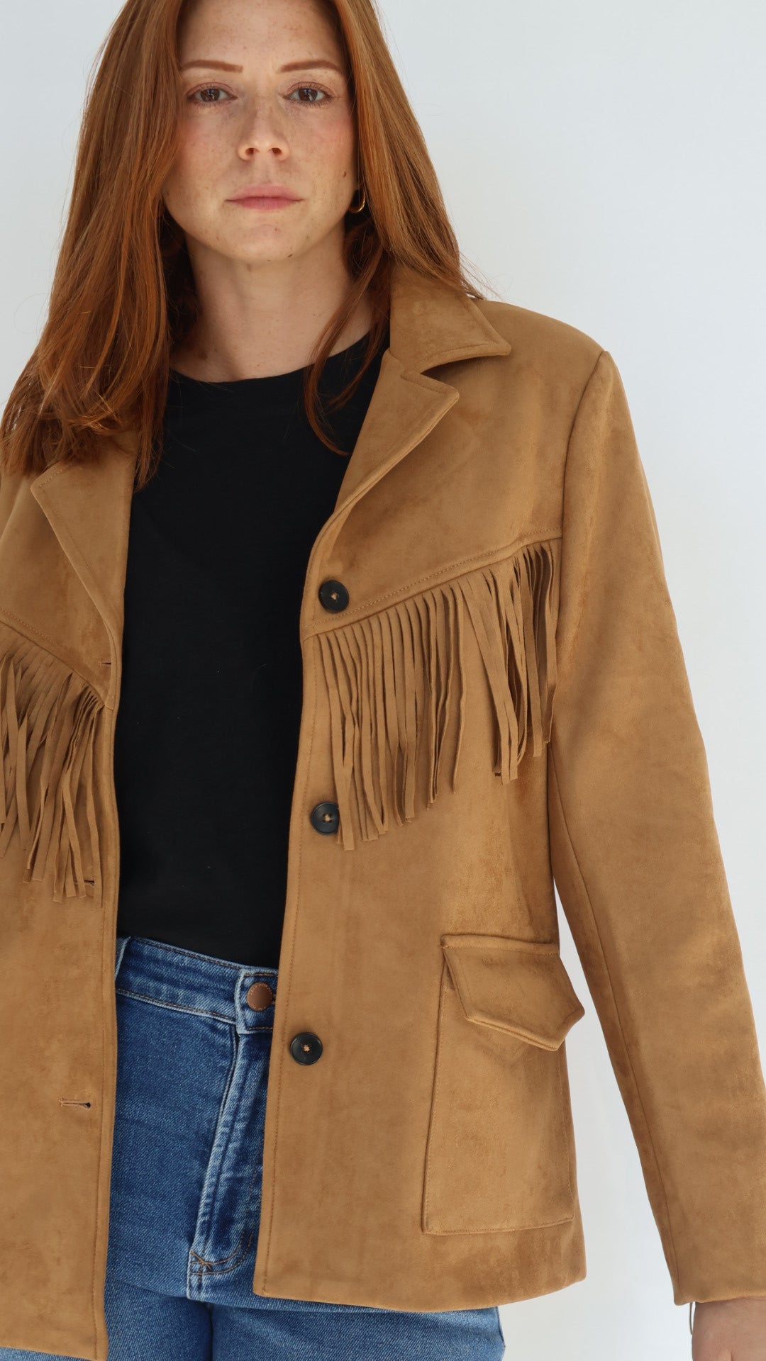 Dear John Denim Oakley Suede Fringe Jacket