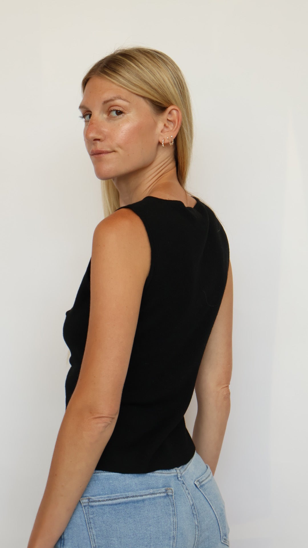 Gathered Front Knit Top