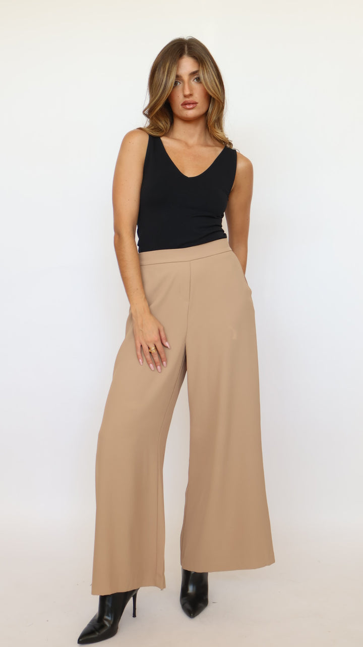 Pull-on Wide Leg Pants