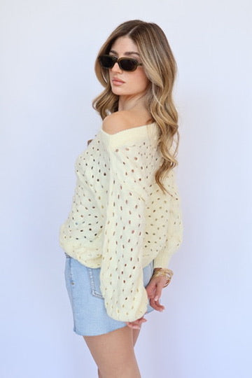 Elan Open Knit Sweater
