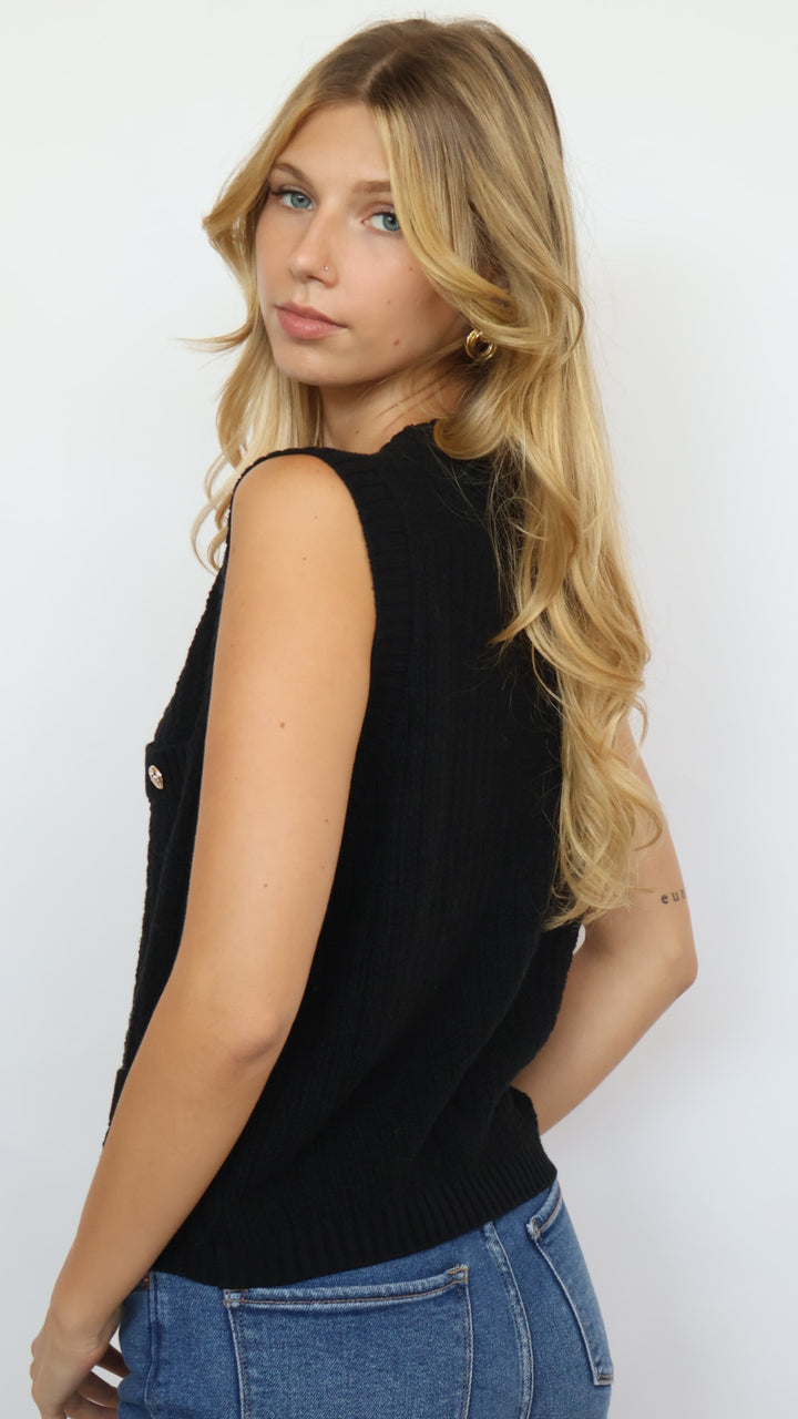 Rylin Knit Sleeveless Sweater
