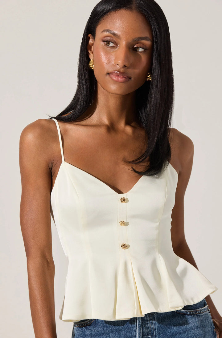ASTR Paislee Top Corset Peplum Top