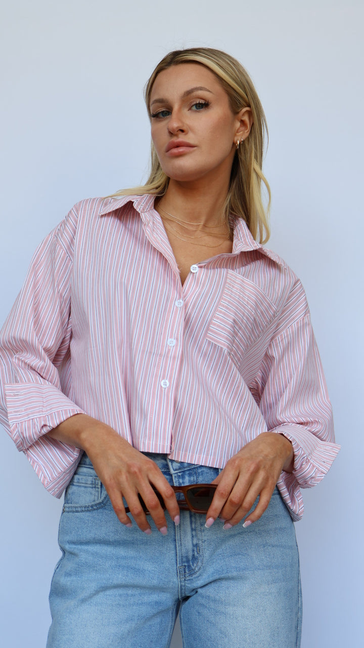 Boxy Button Down Top