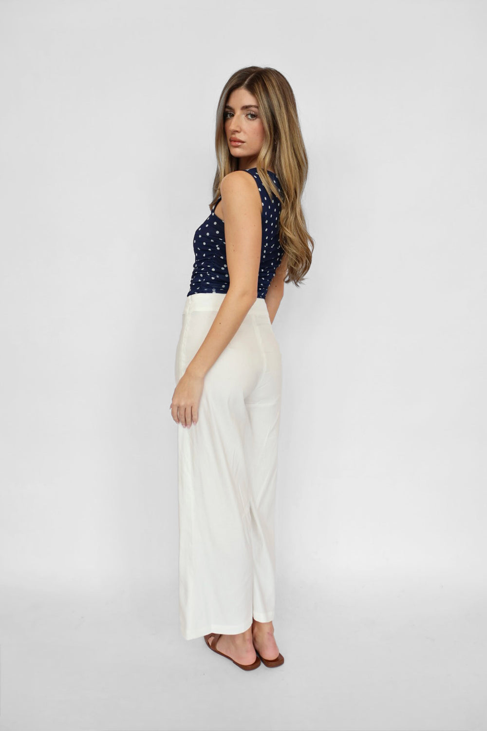 Crop Linen Trouser Pant