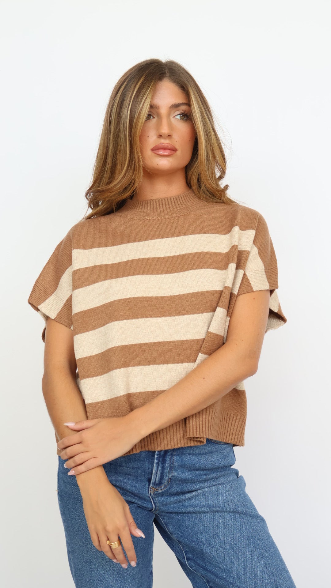 Stripe Sweater Vest