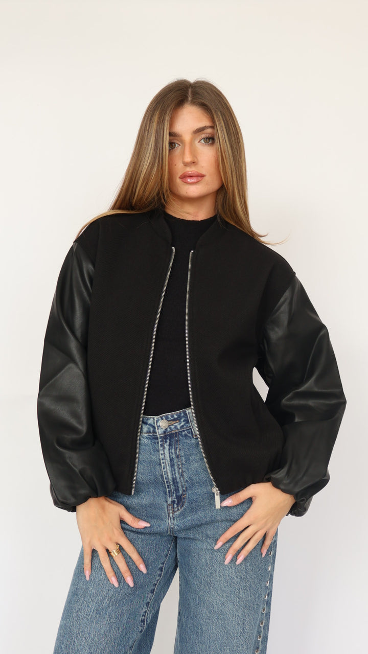 Habitual Vegan Leather Bubble Bomber