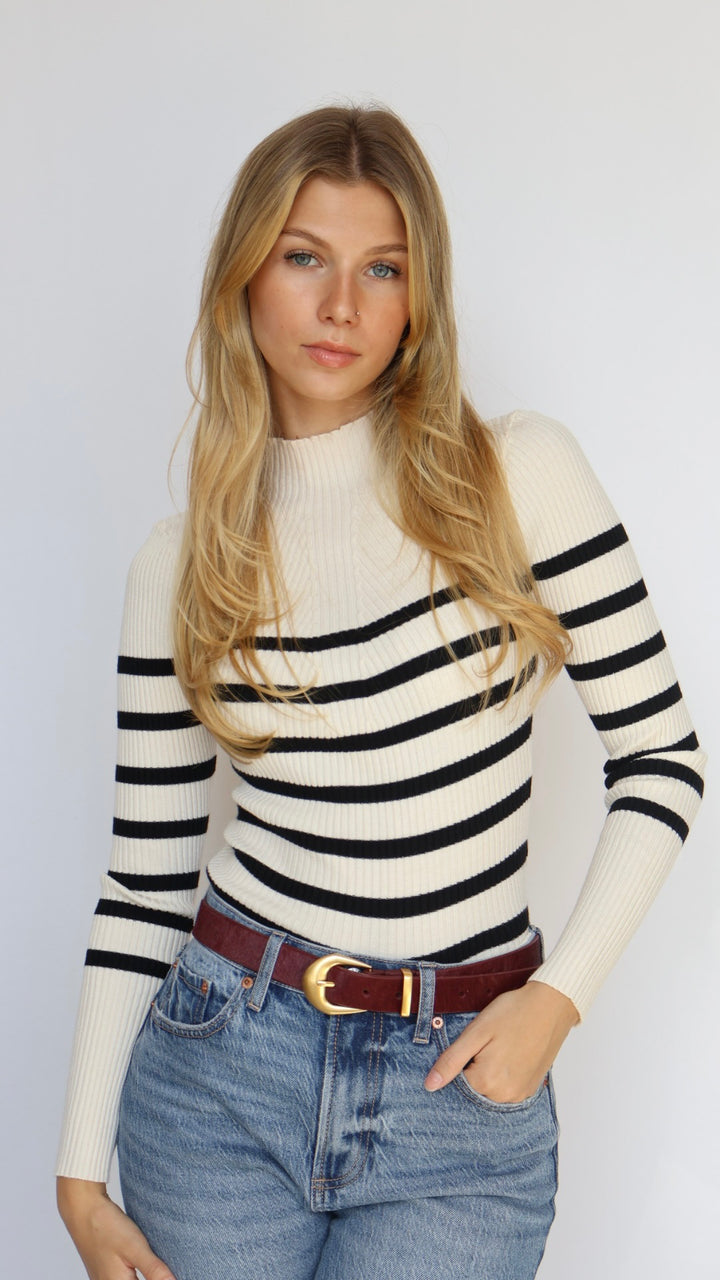 Calf Hair Gold Buckle Belt