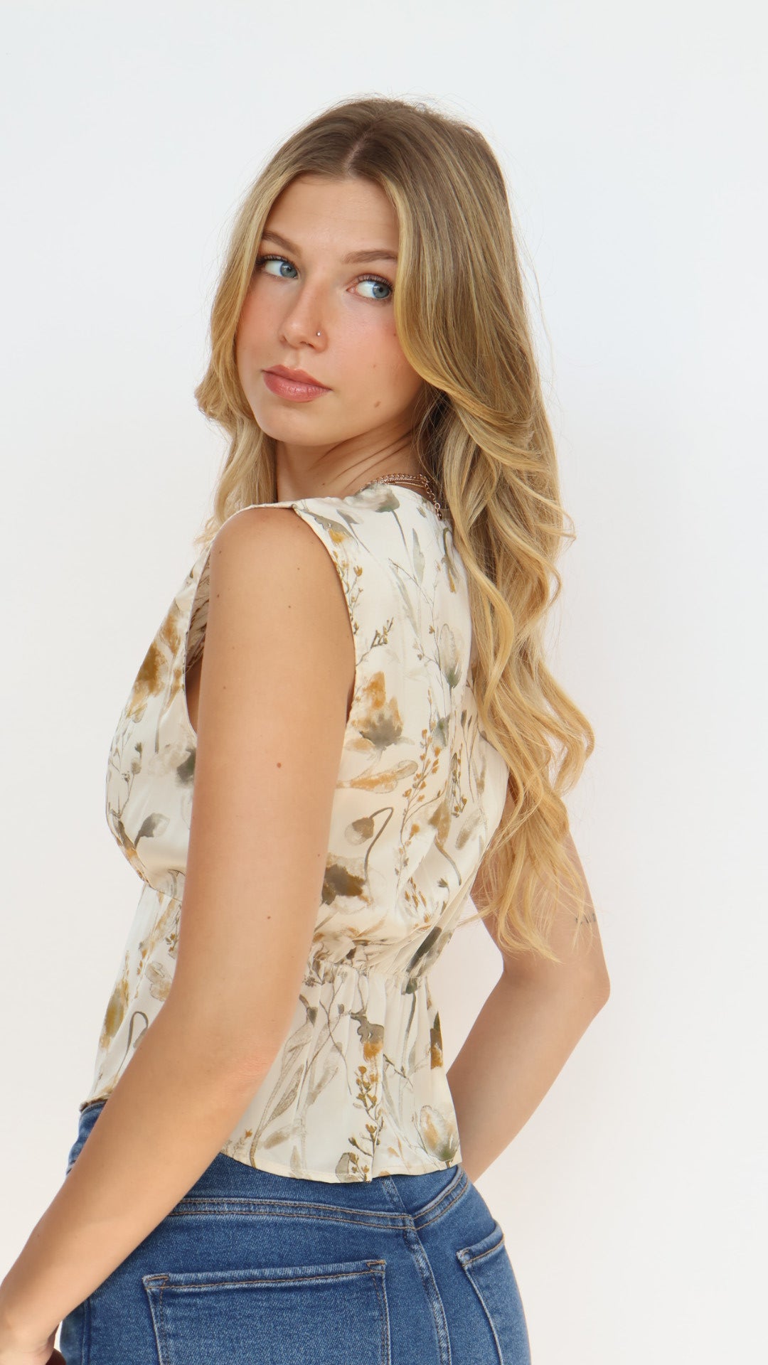 Floral Lace Trim Dress Top – By Together