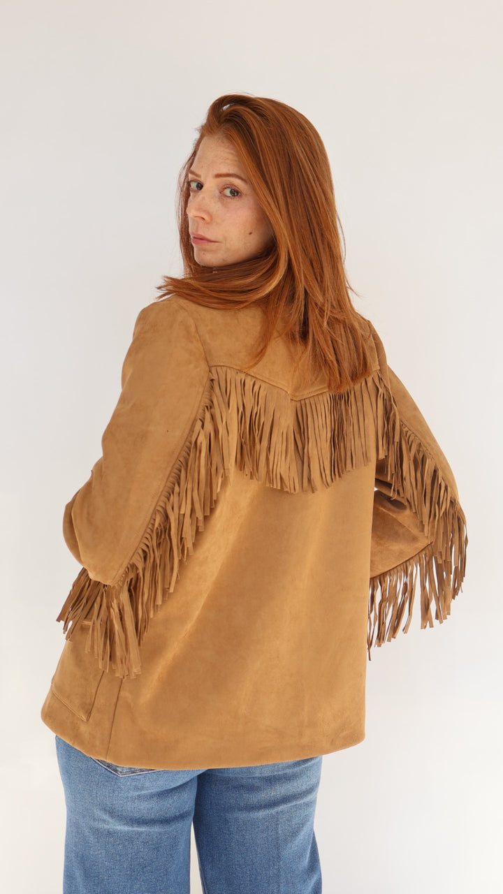 Dear John Denim Oakley Suede Fringe Jacket
