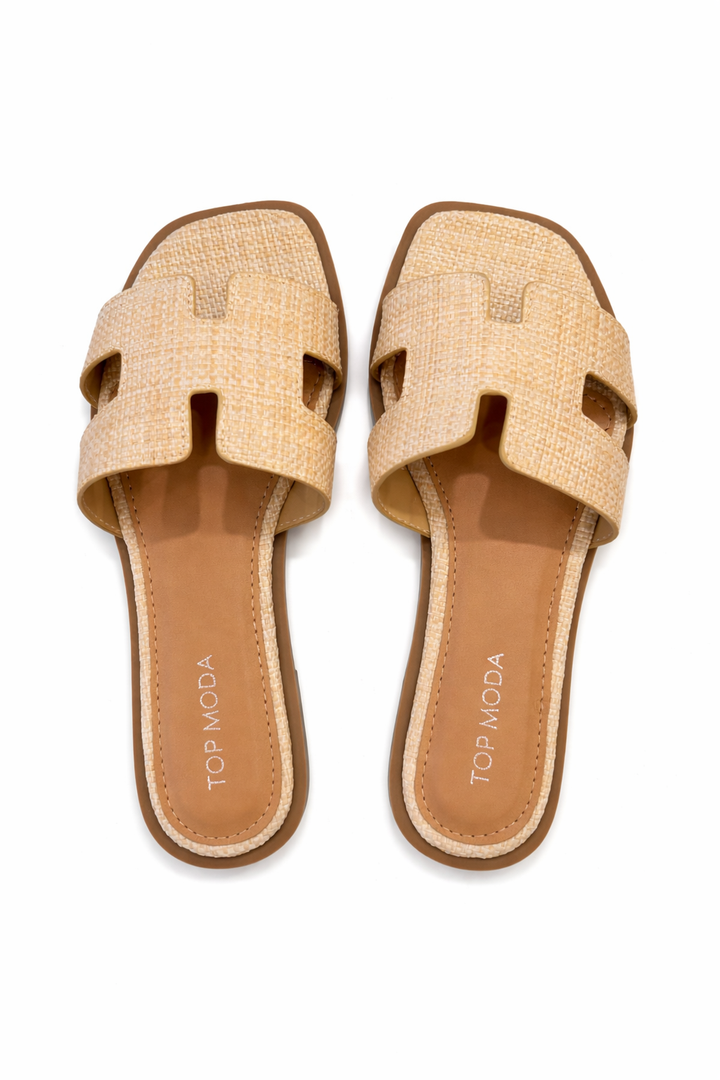 Raffia H Sandal