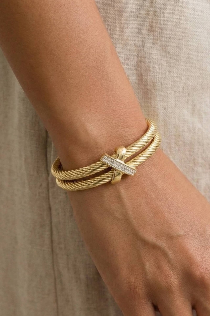 X Rope Cuff Bracelet
