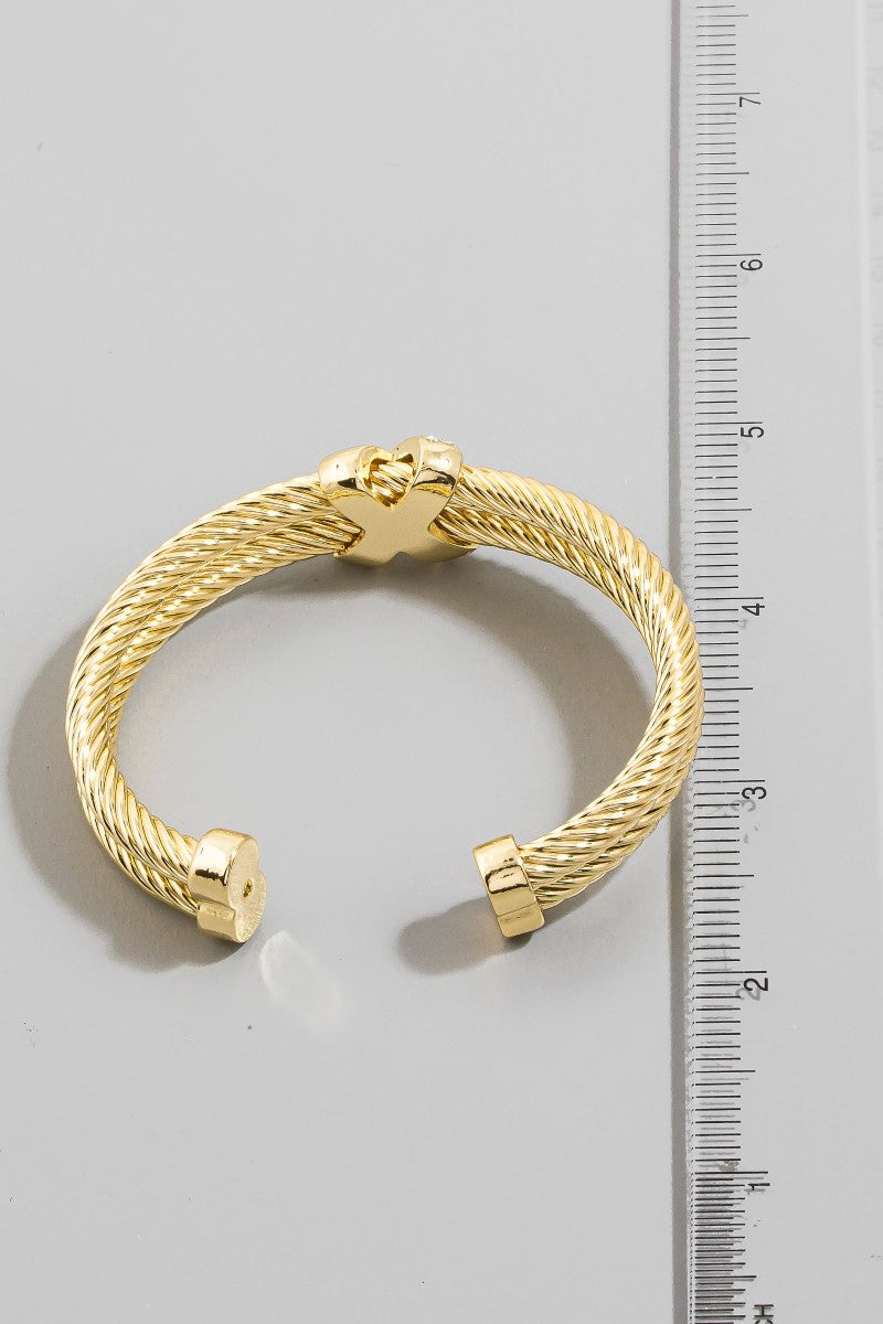 X Rope Cuff Bracelet