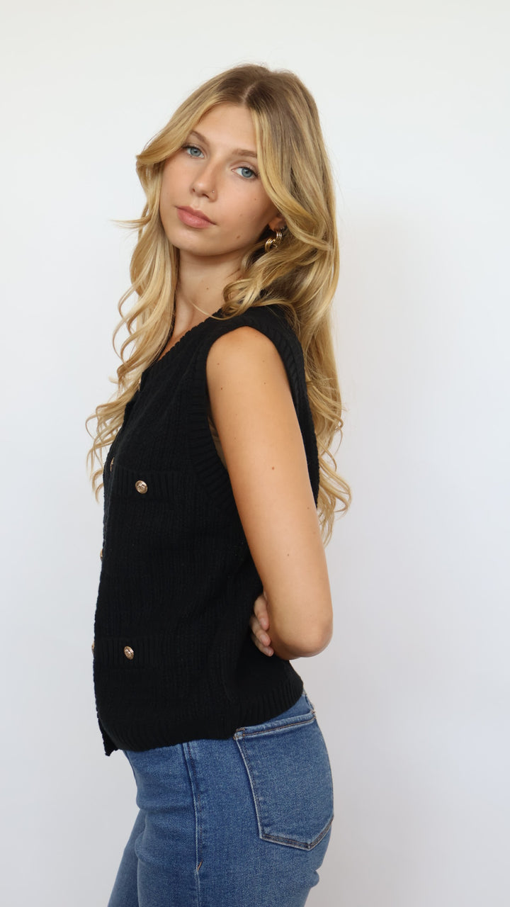 Rylin Knit Sleeveless Sweater