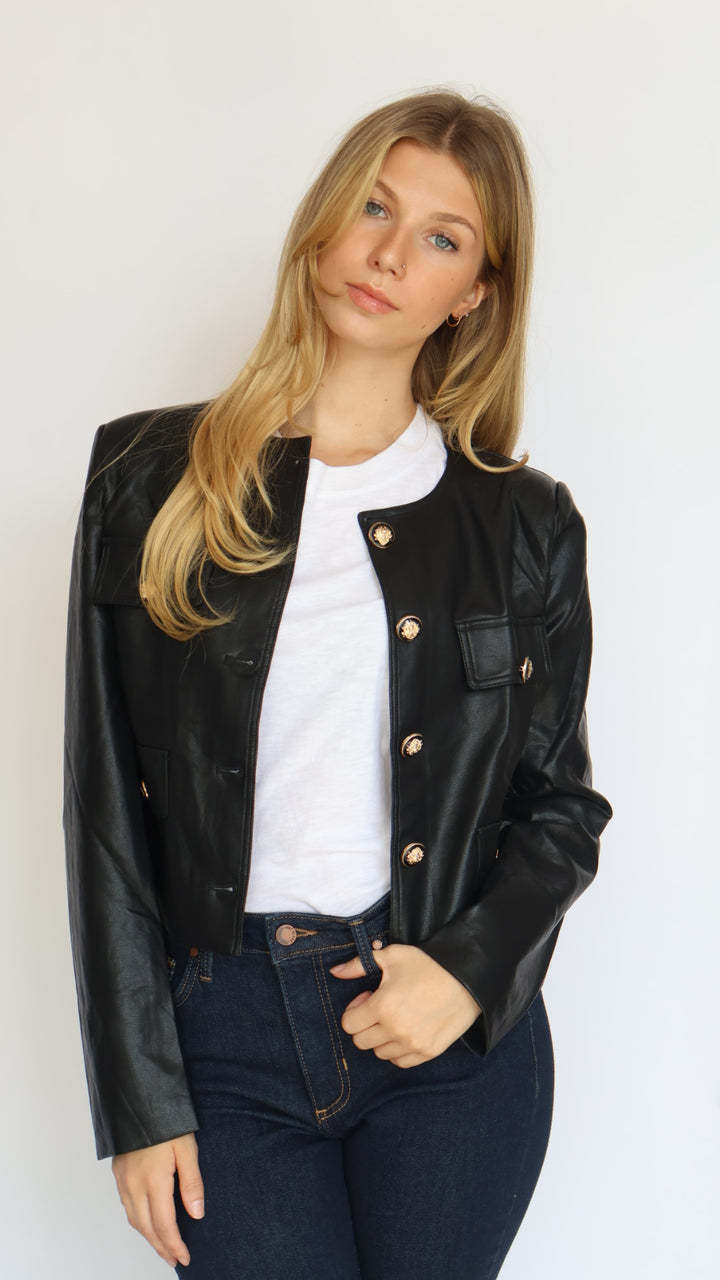 Vegan Leather Jacket
