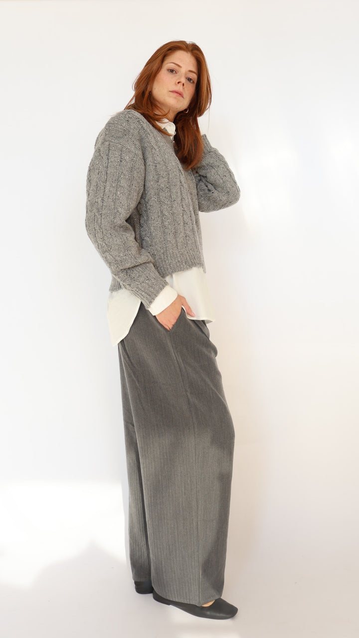 Elastic Waist Trouser Pant