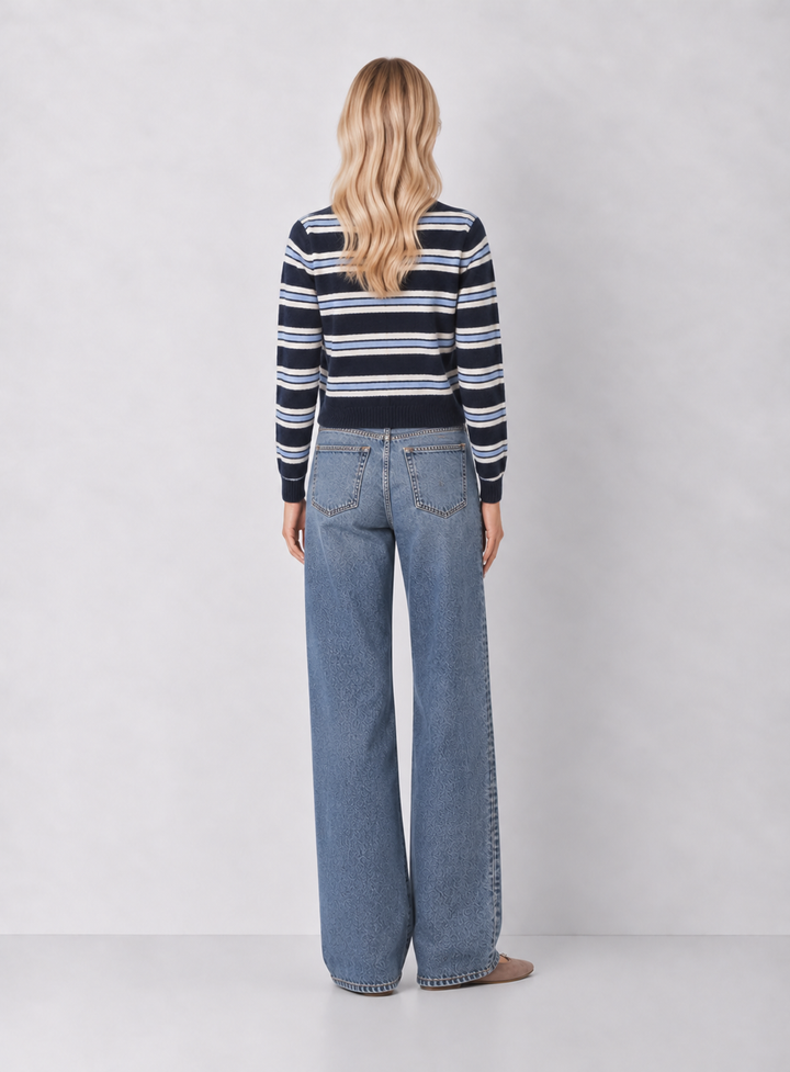 Z Supply Medina Stripe Cardigan - Eclipse