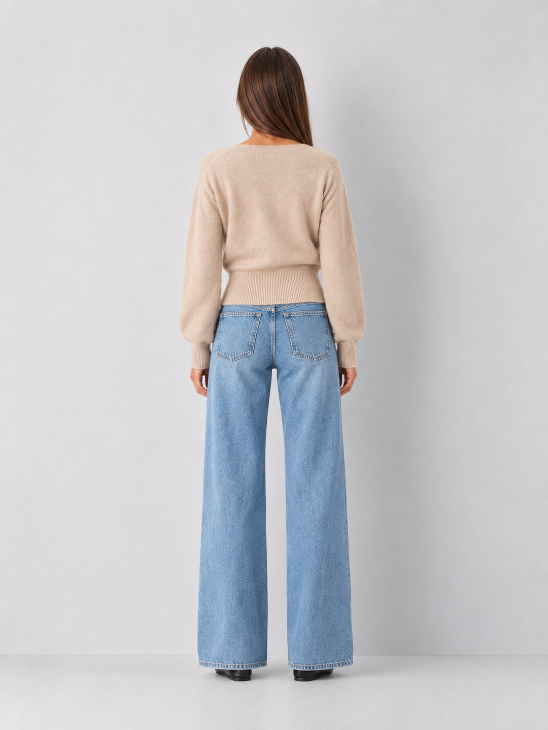 V Neck Wrap Sweater