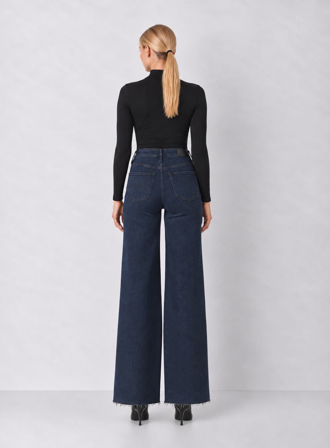 Dear John Fiona Wide Leg Jeans - Inkwell