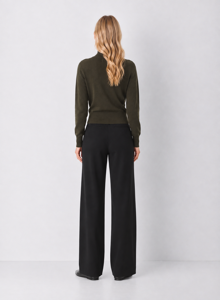 Taylor Criss Cross Key Hole Sweater Top