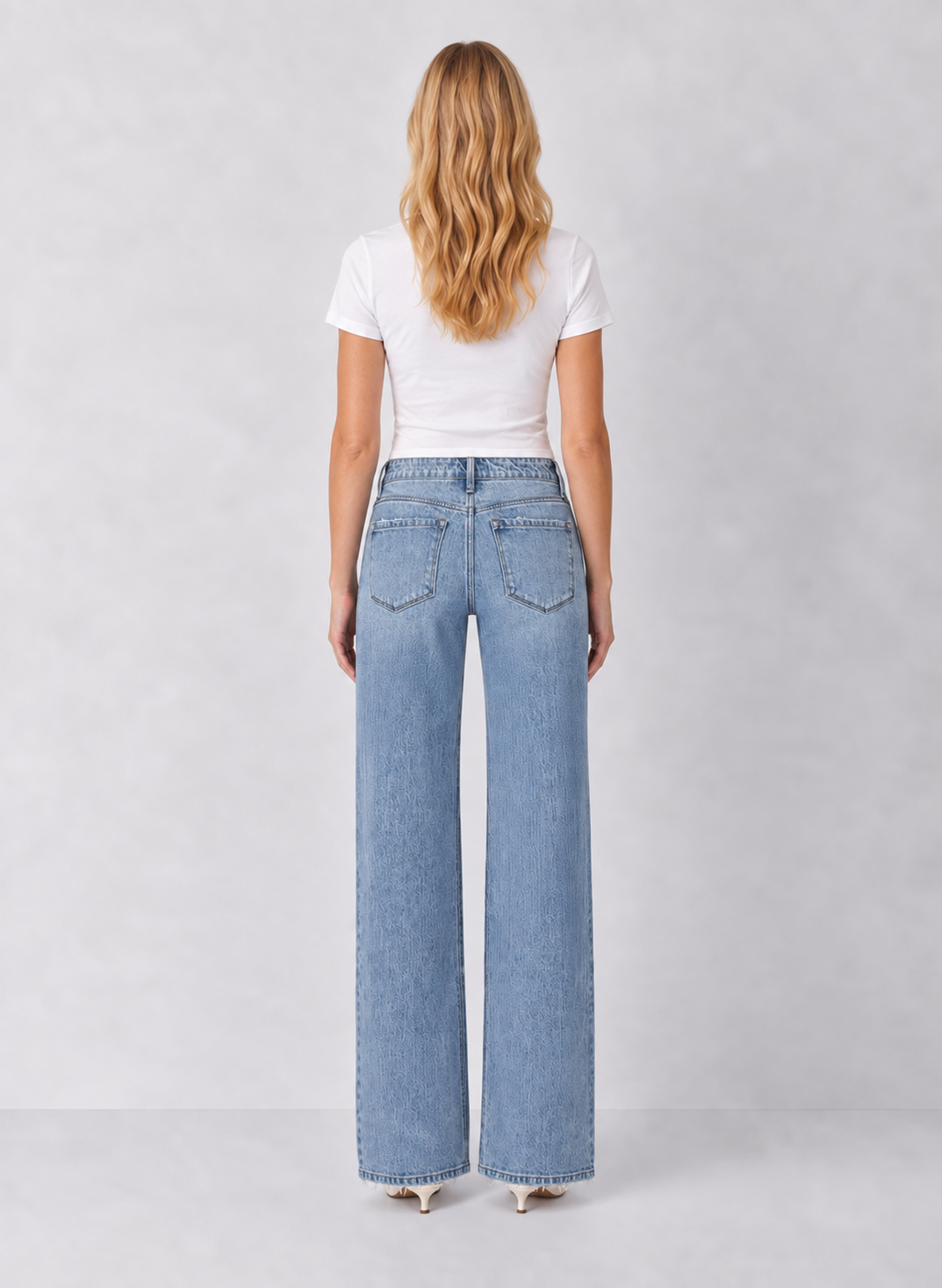 Vervet Emily Mid Rise Slim Wide Leg