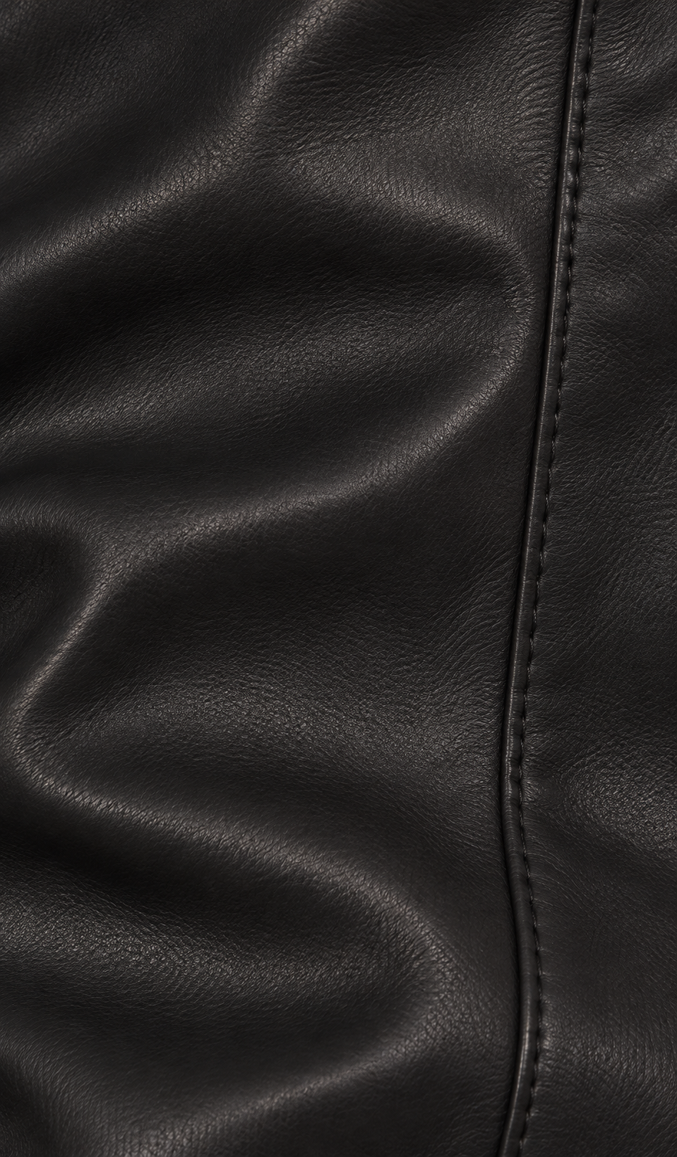Dear John Fiona Wide Leg Leather Jeans - Smoked Charcoal