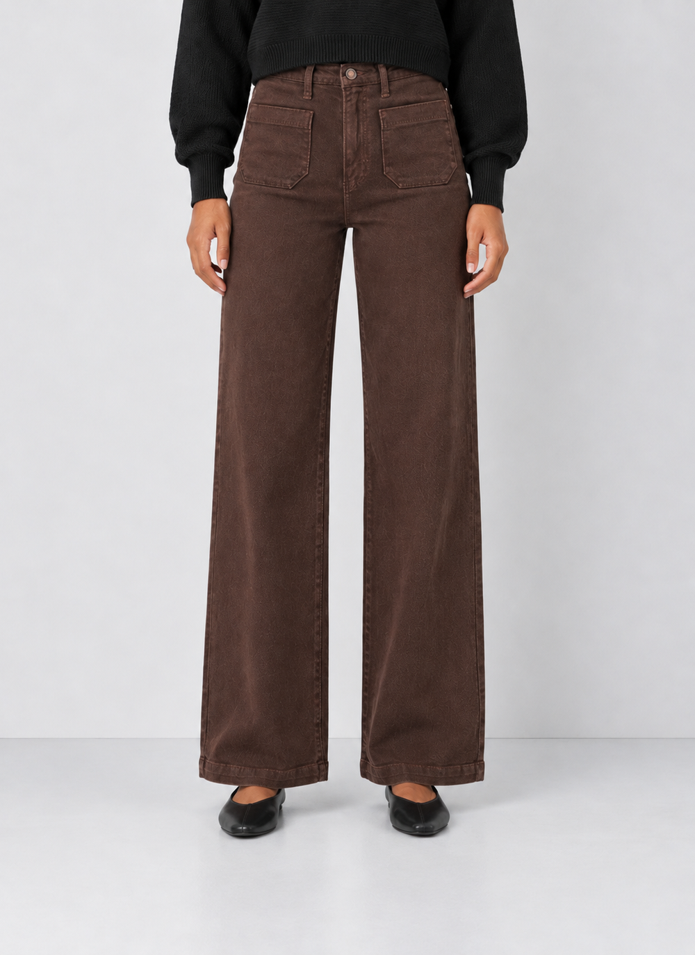 Patch Pocket Wide Leg