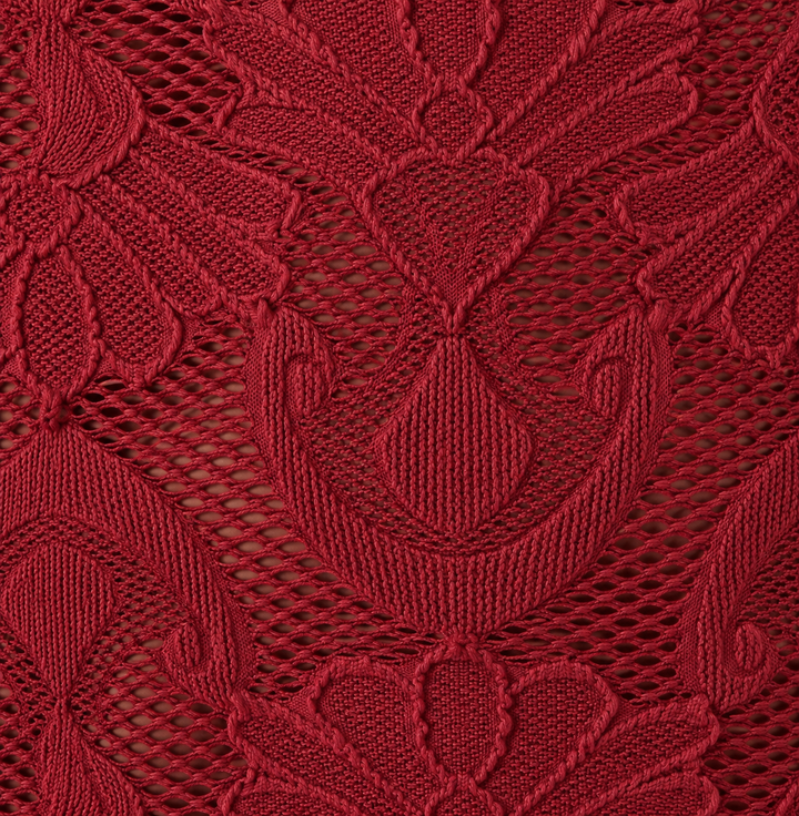 Jacquard Fishnet Layering Top