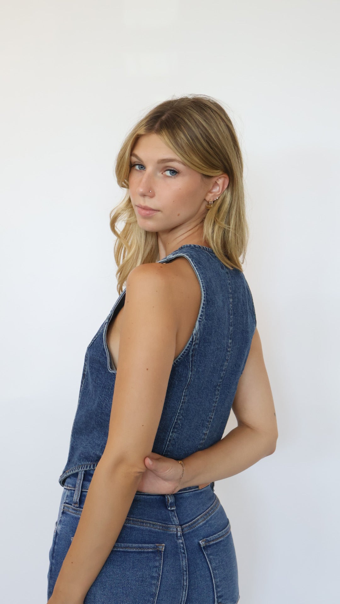 Steve Madden Micky Denim Vest