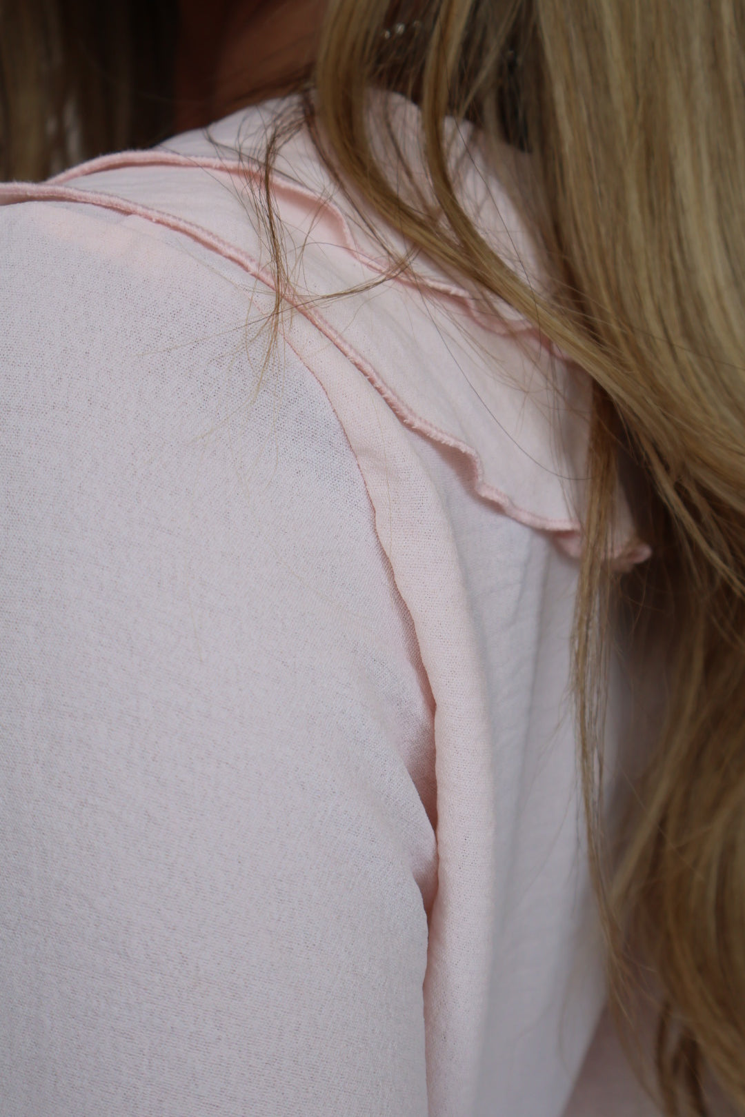 Ruffled Long Sleeve Blouse