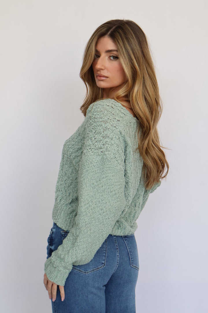 Dear John Denim Lexi Sweater - Iceberg Green