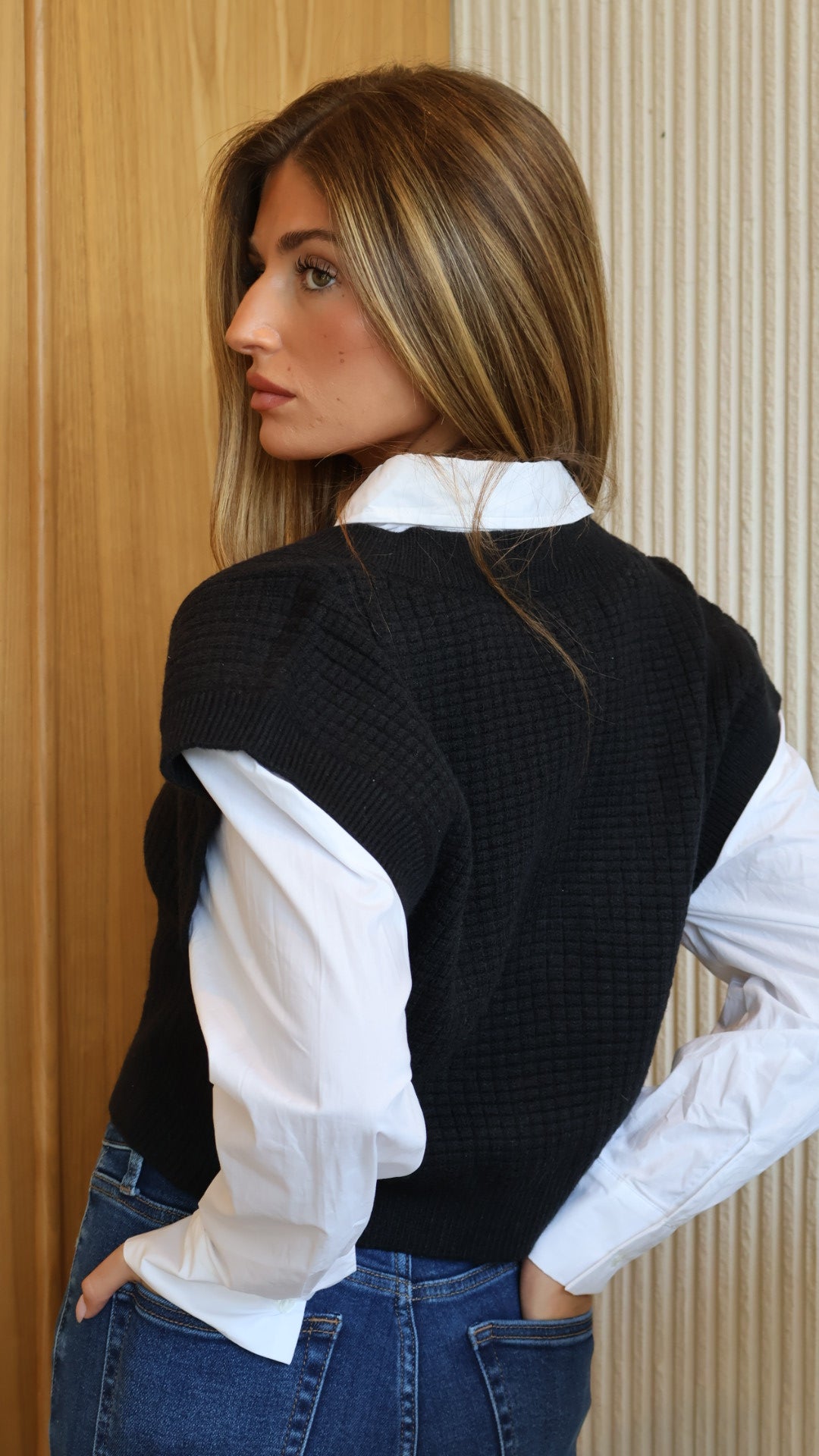 Elan Mix Media Sweater