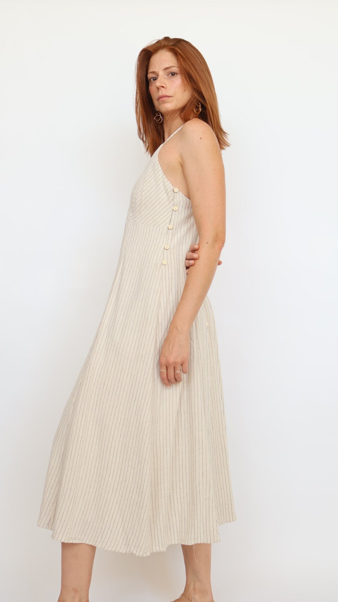 Linen Midi Dress